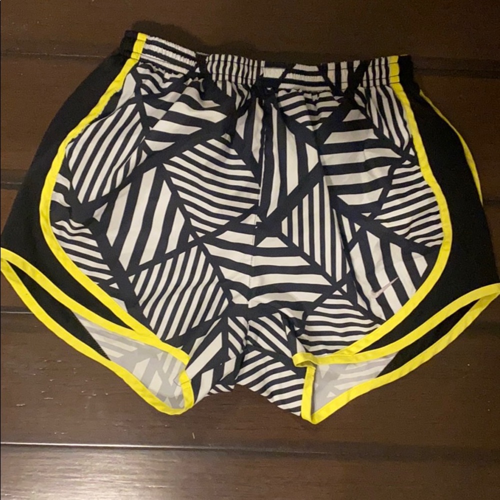 Black and white nike shorts